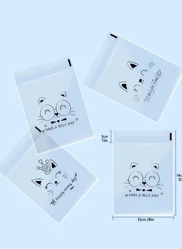 100PCS Bread Packaging Bags, Wedding Candy Bags, Toasted Bread Bags, Biscuit Bags, Dessert Bags, Storage Bags, Transparent Food Packaging for Baking, Storage, and Small Business Use (18×15cm) - Image 3